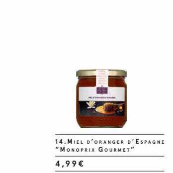 miel d'oranger d'espagne "monoprix gourmet"