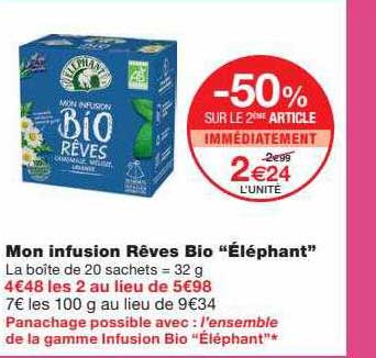 mon infusion rêves bio "éléphant"