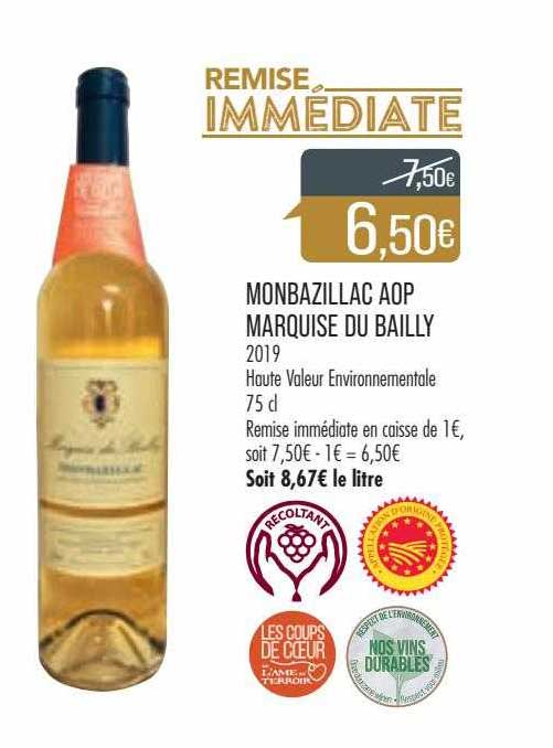 monbazillac aop marquise du bailly 2019