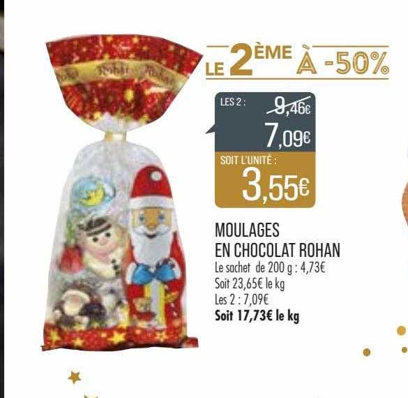 moulages en chocolat rohan