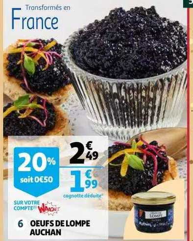 oeufs de lompe auchan