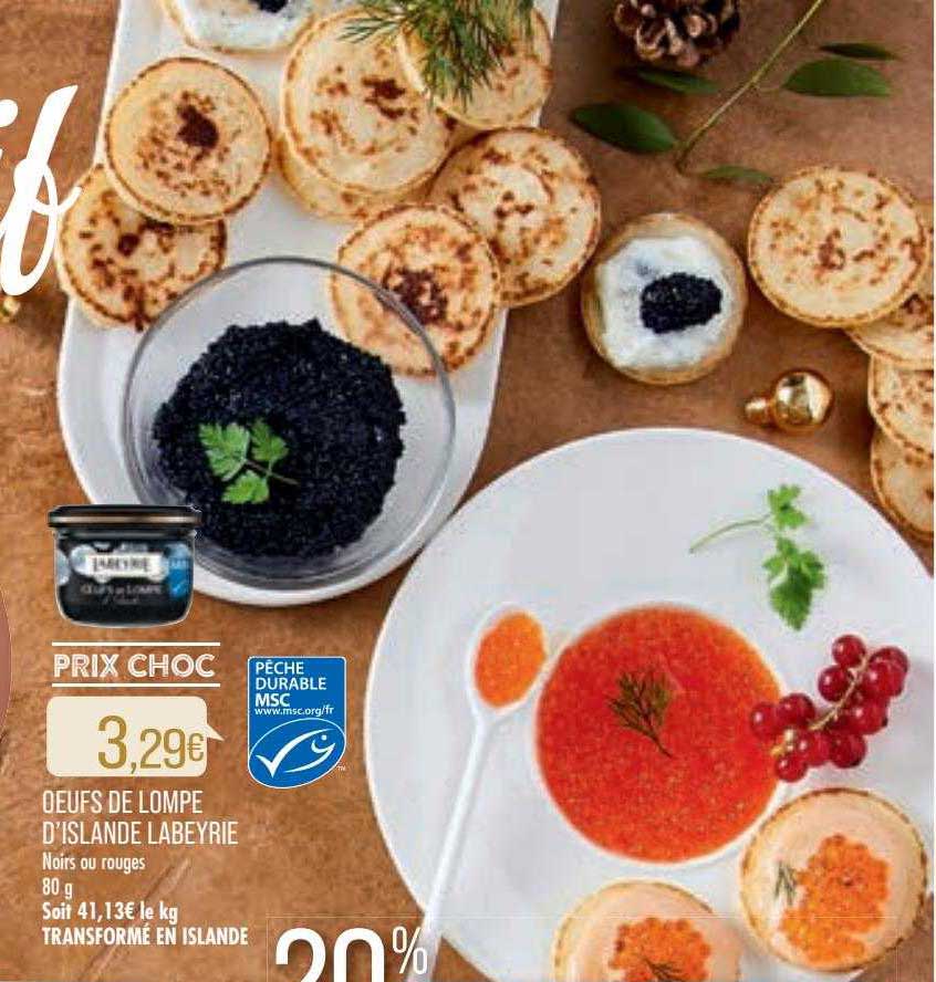 oeufs de lompe d'islande labeyrie