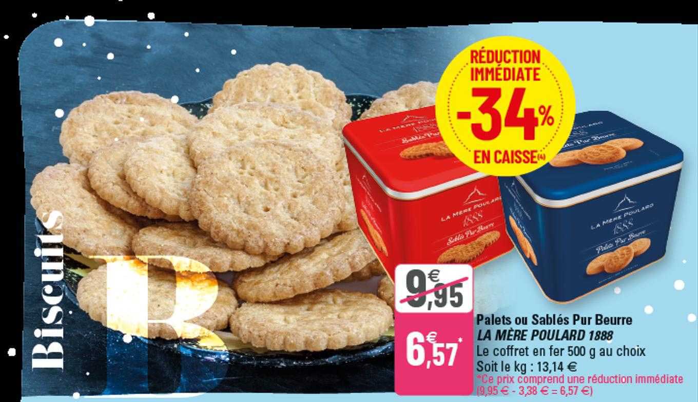 palets ou sablés pur beurre la mère poulard 1888