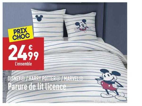parure de lit licence disney - harry potter - marvel