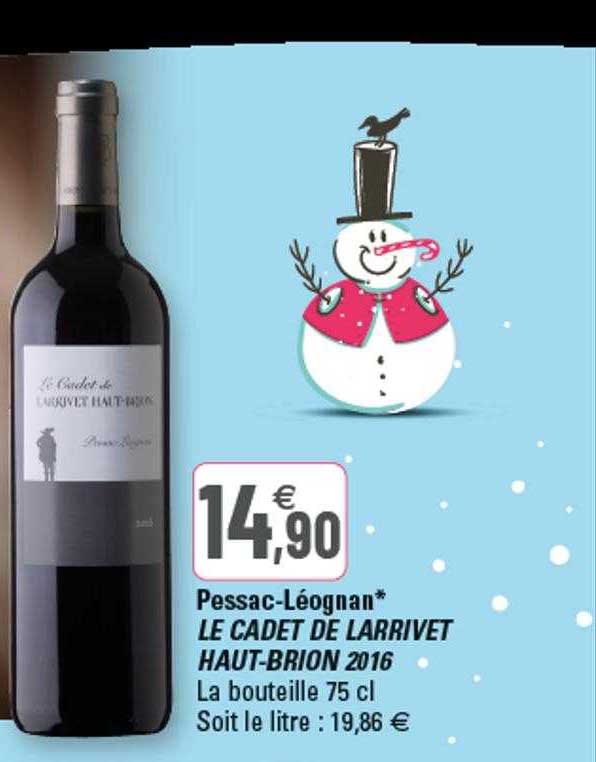 pessac-léognan le cadet de larrivet haut-brion 2016