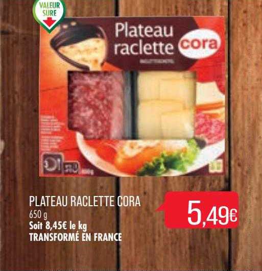 Plateau Raclette Cora