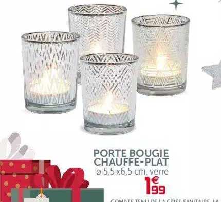 porte bougie chauffe-plat