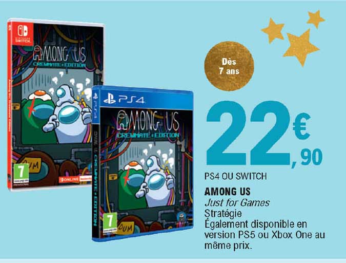 ps4 ou switch among us - just for games