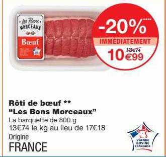 rôti de boeuf** "les bons morceaux"