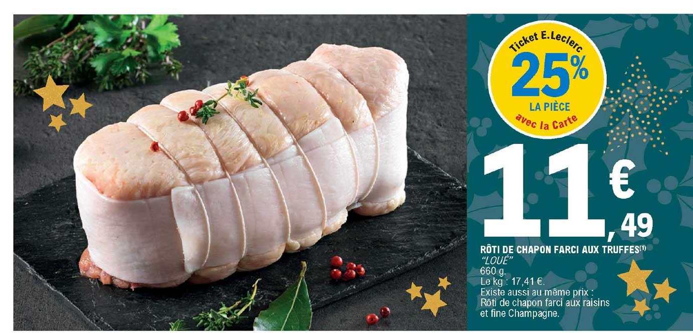Rôti De Chapon Farci Aux Truffes "loué"