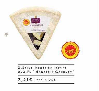 saint-nectaire laitier a.o.p. "monoprix gourmet"