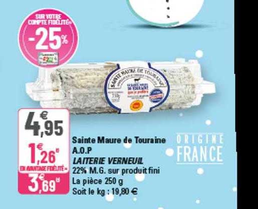 sainte maure de touraine a.o.p. laiterie verneuil