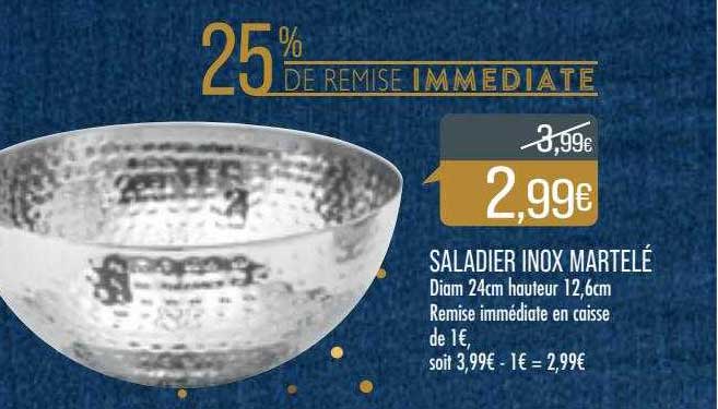 saladier inox martelé