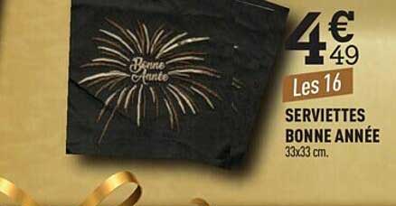 serviettes bonne année