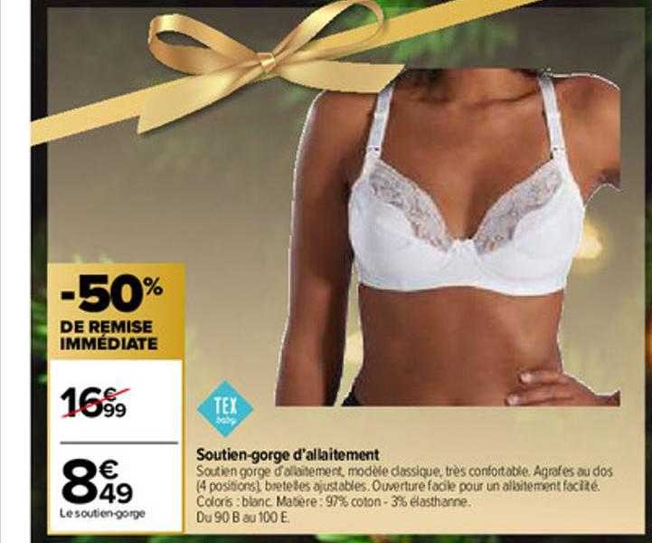 soutien-gorge d'allaitement tex baby