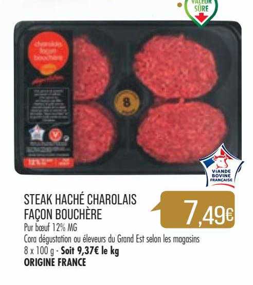 steak haché charolais façon bouchère