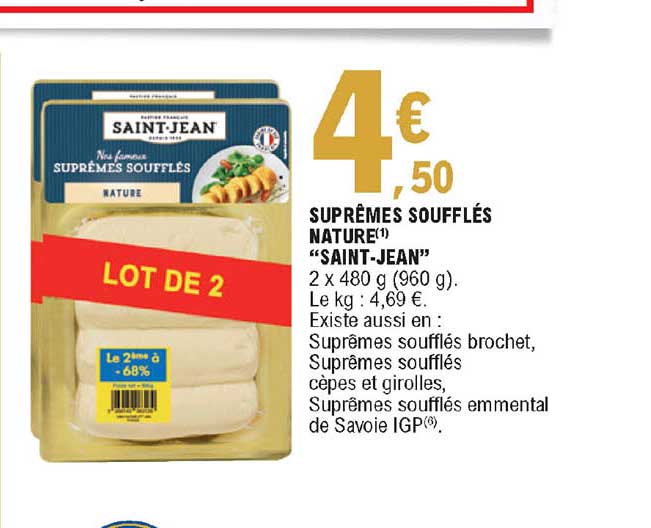 suprêmes soufflés nature "saint-jean"