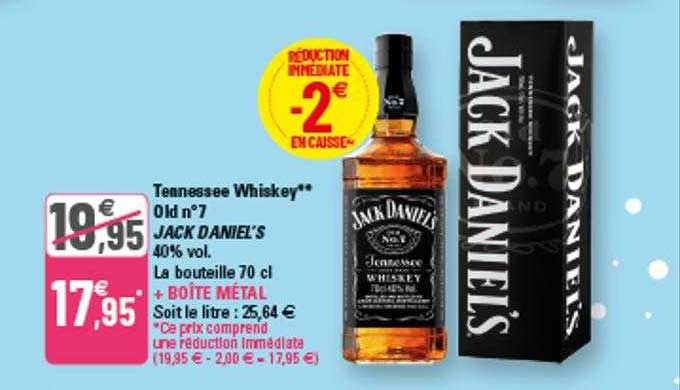 tennessee whiskey old n°7 jack daniel's