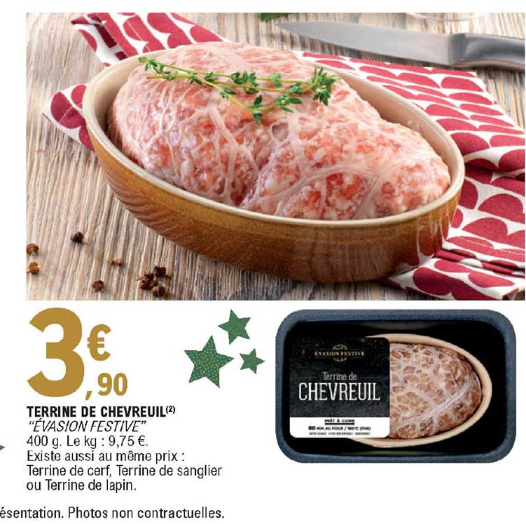 terrine de chevreuil "évasion festive"
