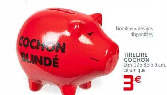 tirelire cochon