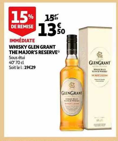 whisky glen grant the major's reserve