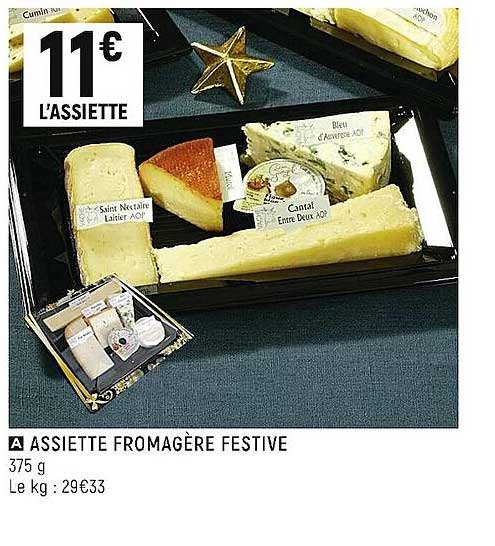 assiette fromagère festive