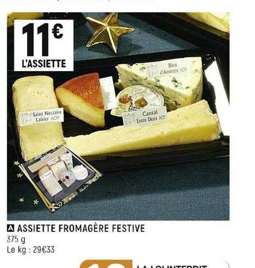 assiette fromagère festive