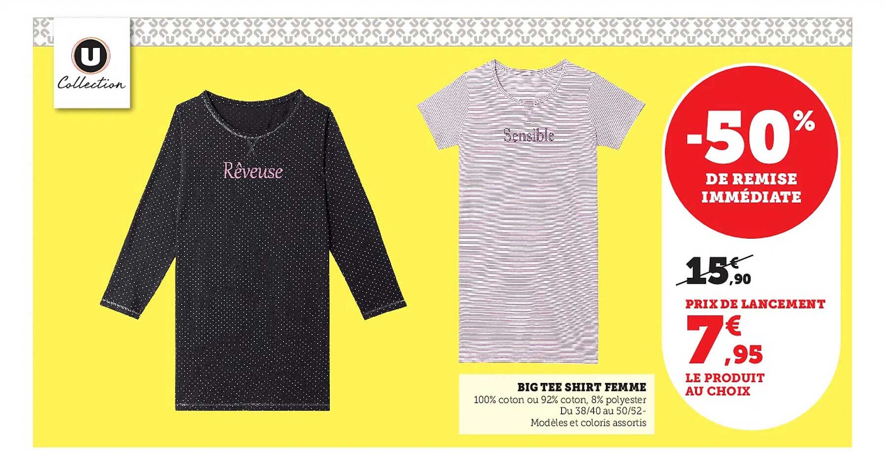 big tee shirt femme u collection