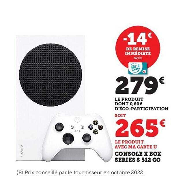 console x box séries s 512 go