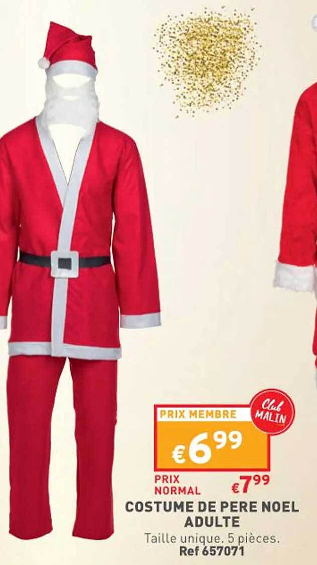 costume de père noël adulte