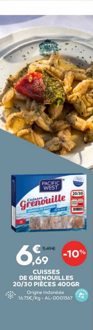 cuisses de grenouilles 20-30 pièces 400 gr