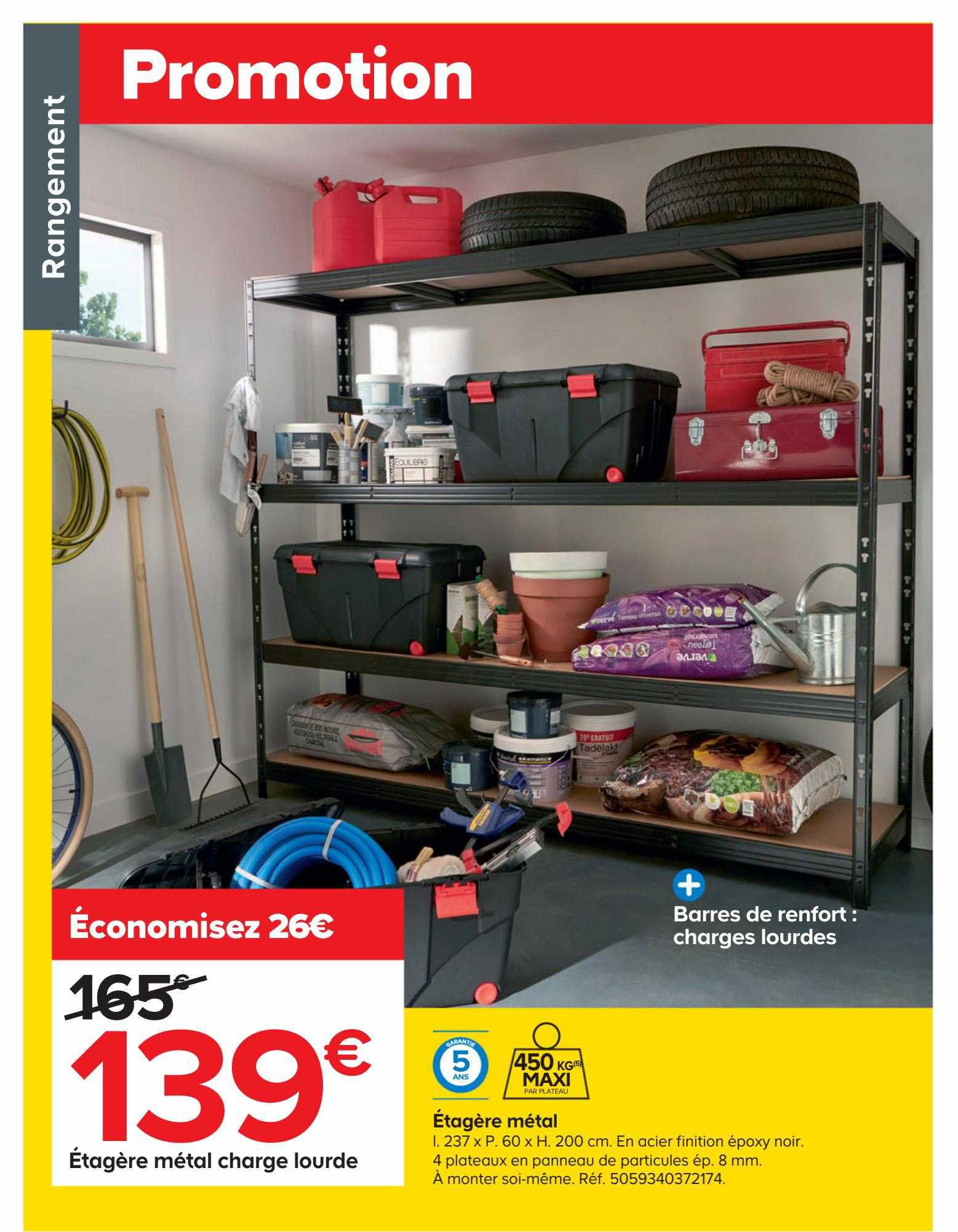 étagère métal charge lourde