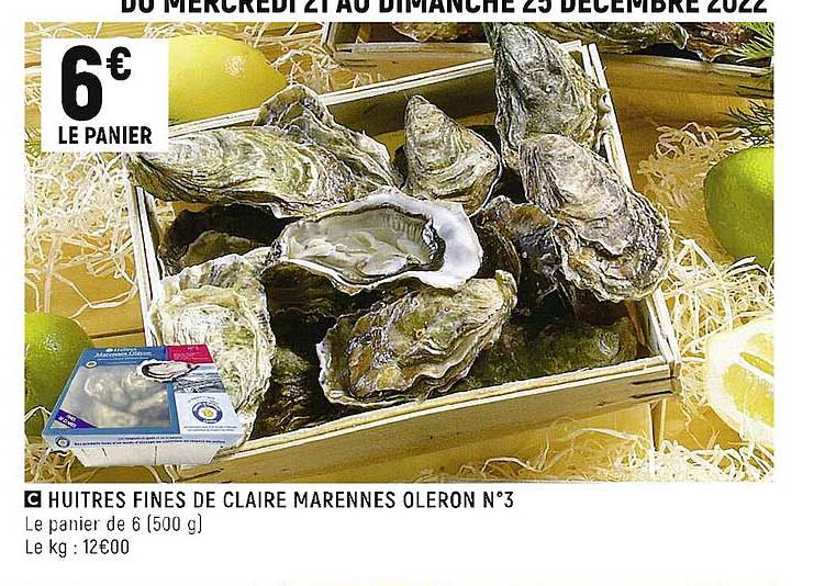huîtres fines de claire marennes oléron n°3