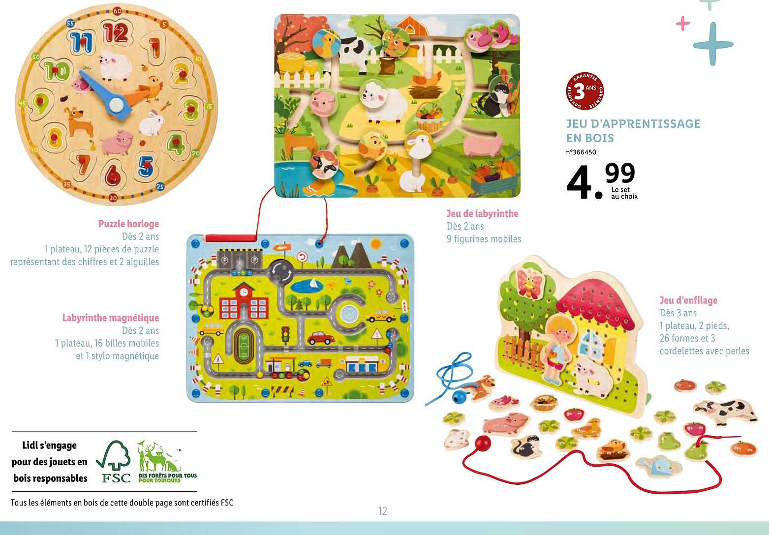 jeu d'apprentissage en bois