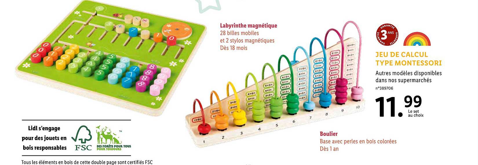jeu de calcul type montessori
