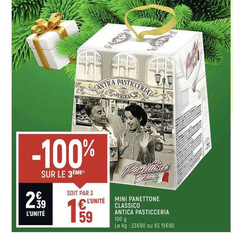 mini panettone classico antica pasticceria