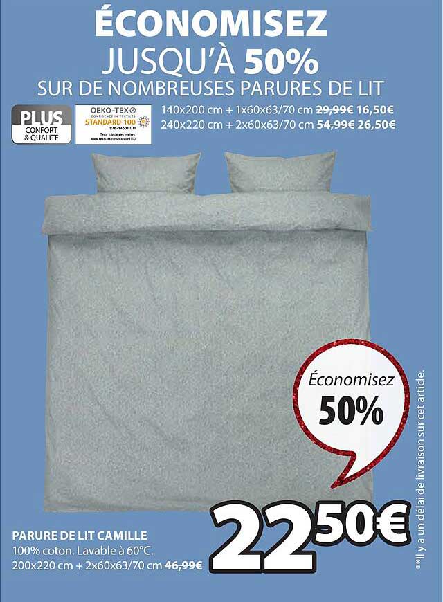 parure de lit camille