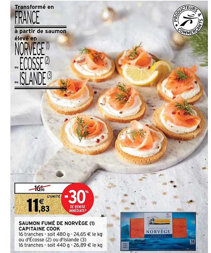 saumon fumé de norvège capitaine cook