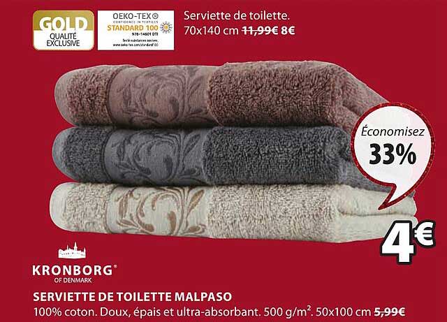 Serviette De Toilette Malpaso Kronborg