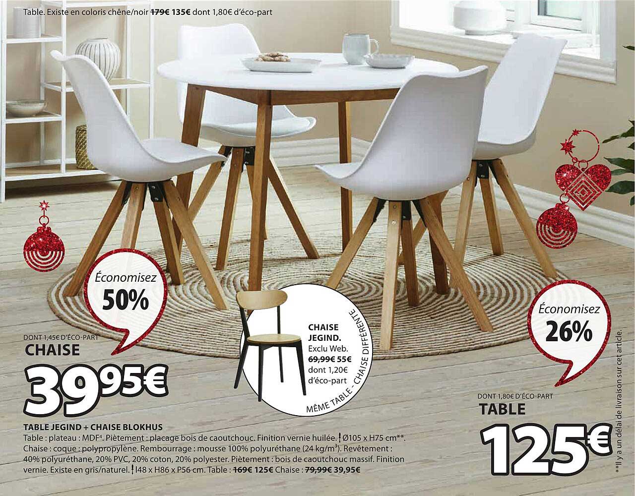 Table Jegind + Chaise Blokhus