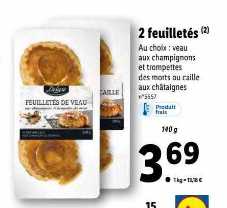 2 Feuilletés Deluxe