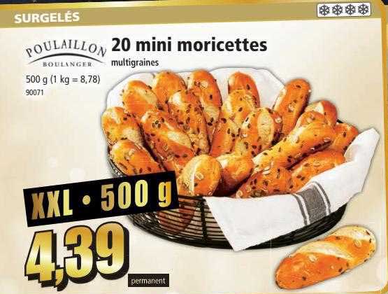 20 mini moricettes multigraines poulaillon boulanger