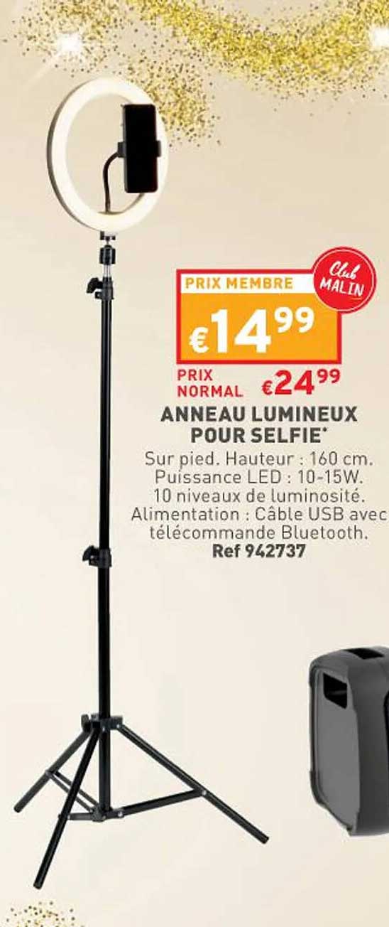 anneau lumineux pour selfie