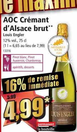aoc crémant d'alsace brut louis engler
