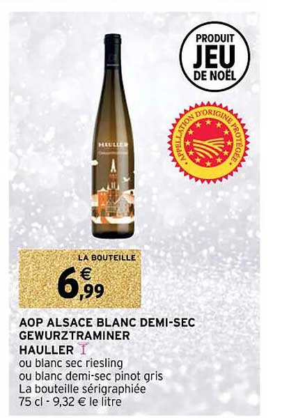 aop alsace blanc demi-sec gewurztraminer hauller