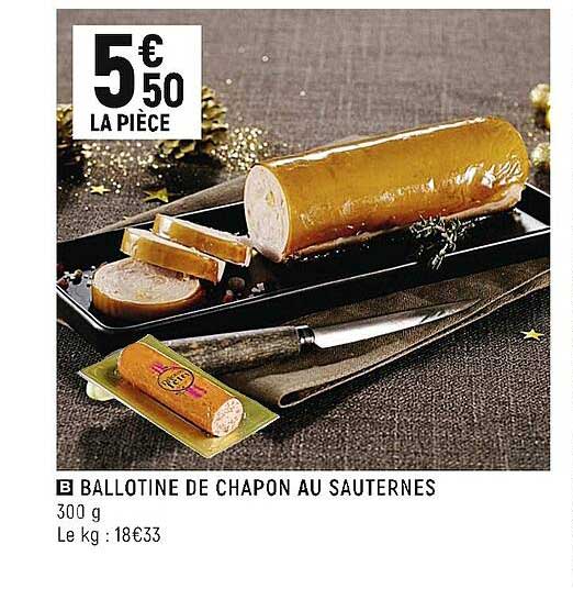 ballotine de chapon au sauternes