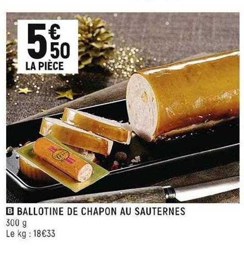 ballotine de chapon au sauternes