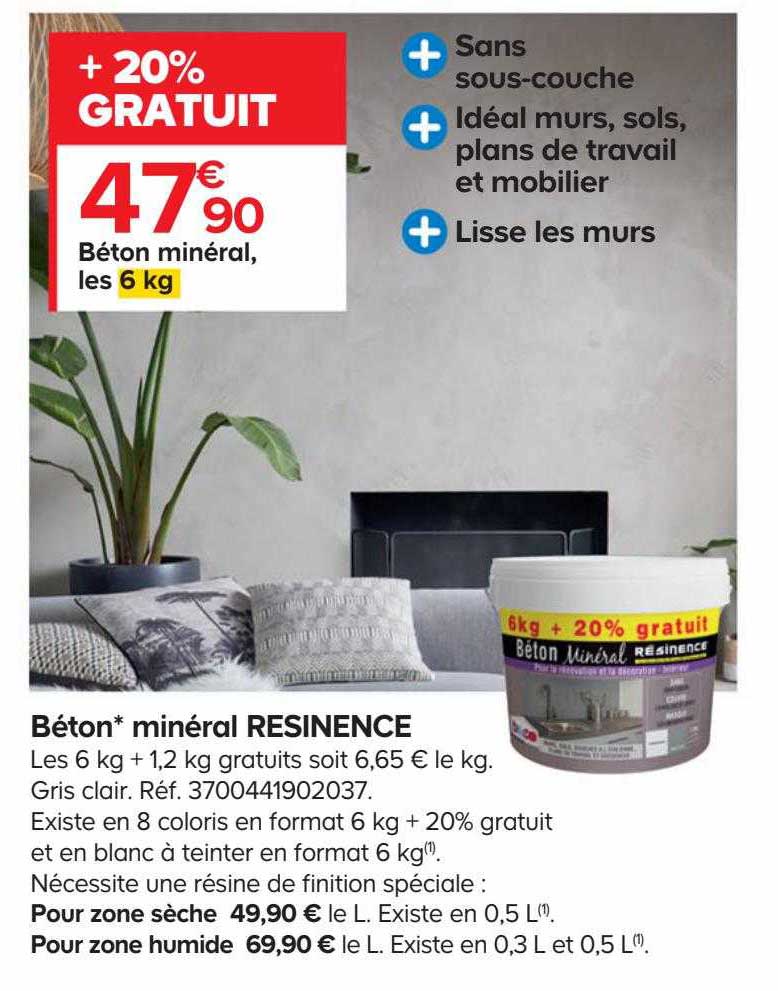 béton minéral résinence