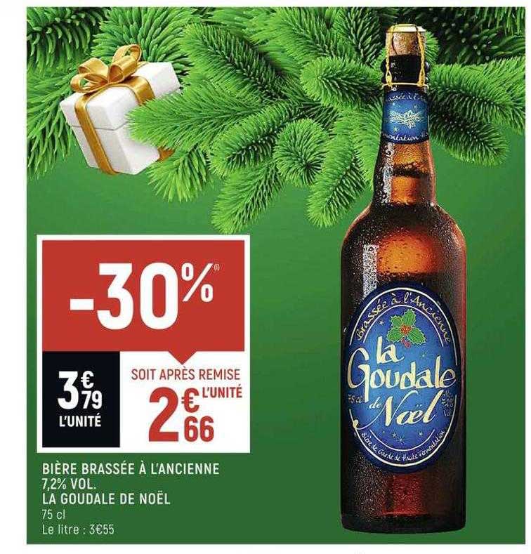 bière brassée à l'ancienne 7,2% vol. la goudale de noël