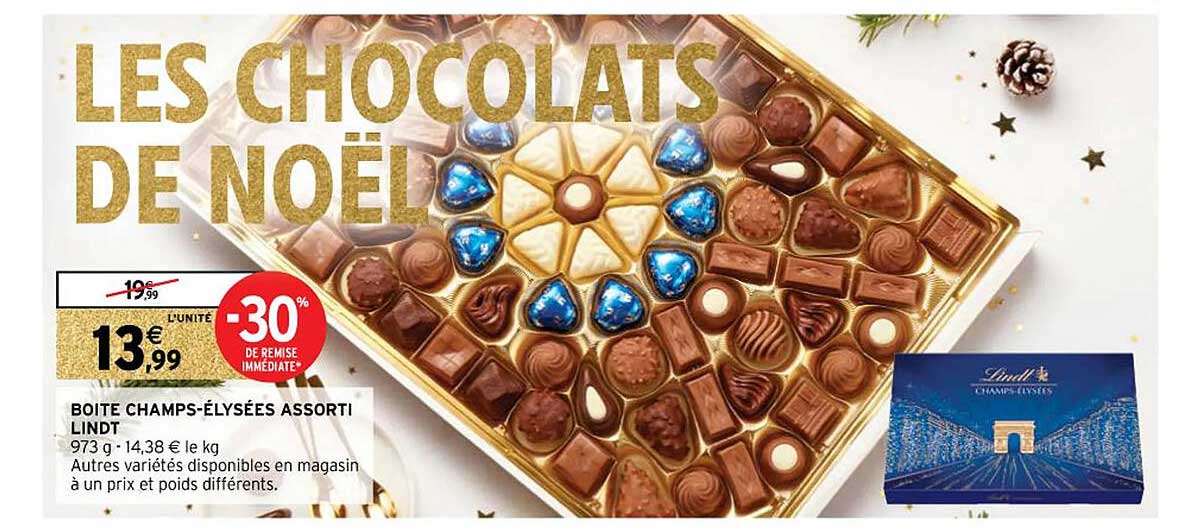 boîte champs-élysées assorti lindt
